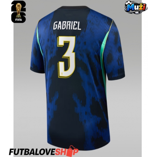 Dres Brazília Gabriel Magalhaes #3 Preč MS 2026 Krátky Rukáv